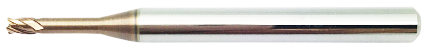 Koves NHRR430 4-flute long-neck radius carbide end mill, HR-MAX series