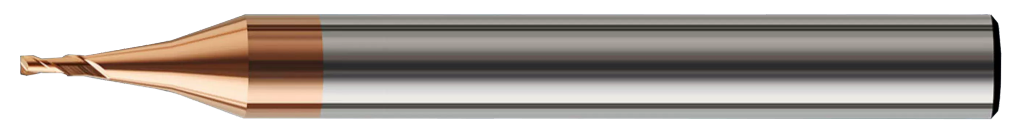 Koves MHRE-230 2-flute micro flat carbide end mill, HR-MAX series